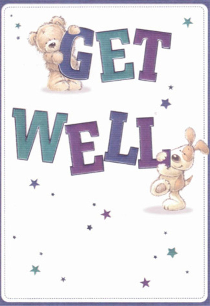 Evoking the gentle spirit of Belmont, this get well card is a playful celebration of caring connection. Central to the illustration are two charming friends: a round, cuddly teddy bear gently cradling the word 'GET' with soft paws, and a spirited puppy nestled around the bold, teal 'WELL,' both of their faces painted with hope and joy. The card's inviting letterforms, painted in rich purples and aquas, pulse with vibrancy and strength, while delicate, scattering stars echo the joyful energy found throughout Belmont's local lanes and garden pathways. The entire scene is set against a crisp background, its simplicity providing a sense of freshness-much like the clarity after a gentle rain over Warren Field. The artists have captured every sensory detail: plush fur begging to be stroked, velvet ears hinting at warm companionship, and eyes that communicate the pure sincerity of heartfelt wishes. There's a harmony here between playfulness and care that mirrors the floral arrangements found at Flowers Belmont-each crafted to lift spirits and bring a smile. This card is more than a simple greeting; it's a tender extension of Belmont's neighbourly support, perfect for delivering encouragement and comfort to someone on the mend.